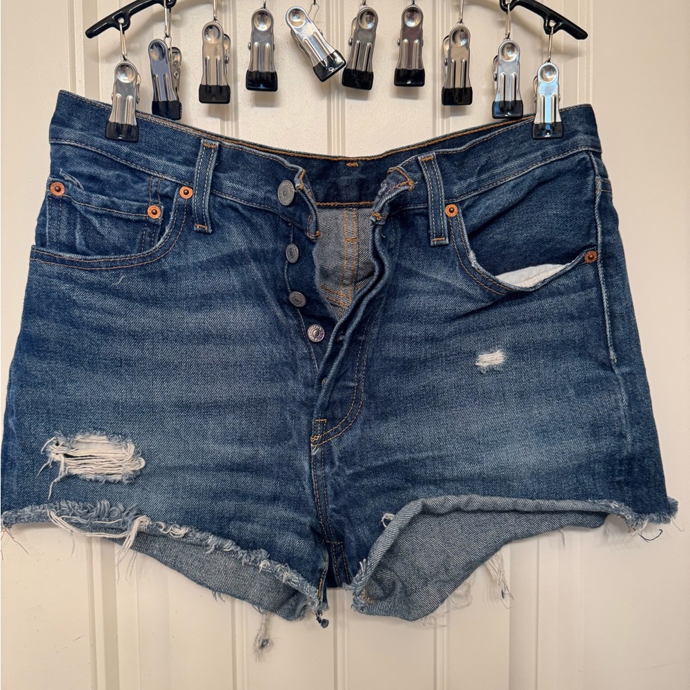 Levi button fly shorts